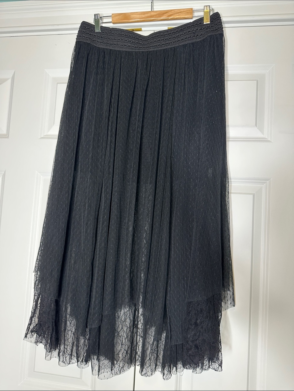 Free People Dotted black tutu skirt SzLarge - Picture 4 of 8